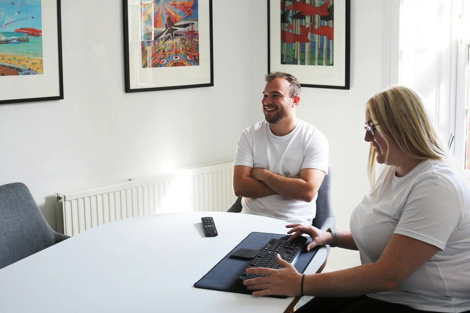 Tom & Kayley in SEO Meeting